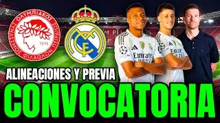OLYMPIACOS - REAL MADRID en DIRECTO | D&Oacute;NDE VER, ALINEACIONES y &Uacute;LTIMA HORA