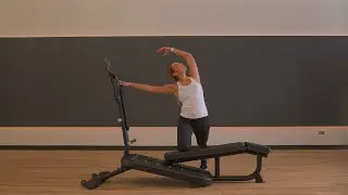 Matrix Stretch Platform - Movement Kneeling side bend with overhead reach | Left