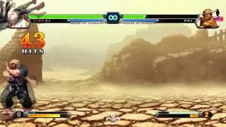 KOF XIII Steam Edition Takuma Combo { 2 Bars - 2 Drive Cancel - 876 Total Damage }