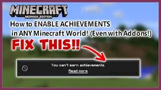 How to ENABLE Achievements in ANY World &ndash; Bedrock Edition (Addons WORKING!)