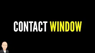 CONTACT WINDOW  | Understand Your Buyer | Psychology of Selling