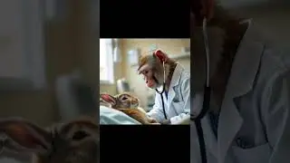 Monkey as a doctor  checking heartbeat with stethoscope🐟🐠 | #Kidscartoon #short #cartoon