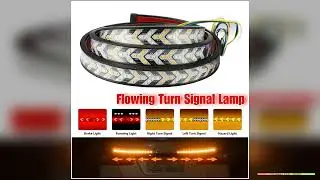 Car Truck LED Tailgate light Strip Turn Signal Lamp Flowing Dynamic Warning Brake Reverse Tail