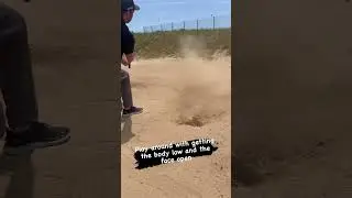 Easy way to improve your bunker play #golf #golftip #bunker