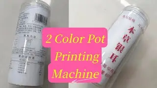 2 Color Full Automatic Plastic Pot Screen Printing Machine#autoscreenprinter #printingmachine