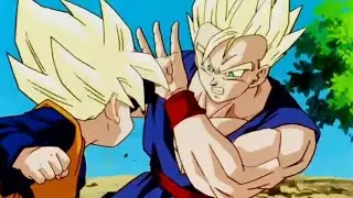 Goten shows Gohan his SSJ power, Vegeta gets angry when Trunks hits him, Gohan teaches Goten