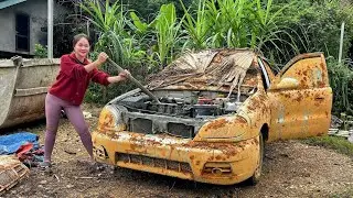 A Genius Girl Fixed Her Neighbor’s Old Car 😱 | Heart Touching Story#viral #diy #tranding