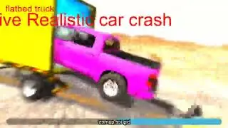 Flatbed Truck McqueenTransportation with Truck- Pothole vsCar #63 - BeamNGDrive4💙_R83💙