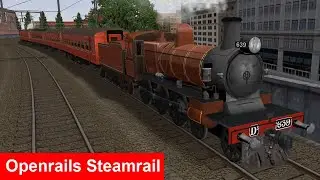 Openrails Melbourne - Steamrail Essendon Shuttles with K190 & D3 639
