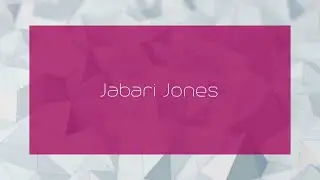 Jabari Jones - appearance
