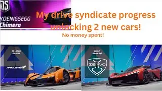 Drive syndicate 13 progress overview! Unlocking 2 new cars + testing!