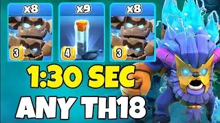 Th18 Meteor Golem + Totem Spell Strategy | Th18 Attack Strategies (Clash of Clans)