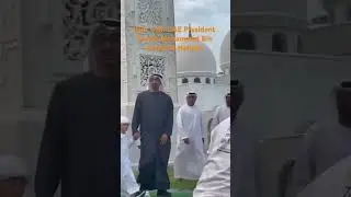 UAE President Sheikh Mohammed Bin Zayed Al Nahyan join iftar at the Grand Mosque in Abu Dhabi.