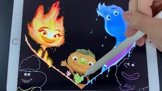 Elemental🖌️Drawing🔥Ember💧Wade🍀Clod☁️Gale and Lutz
