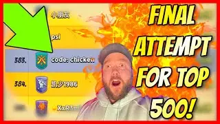 FINAL ATTACKS - CAN WE MAKE TOP 500 in Season 30?! 😨// Boom Beach Warships