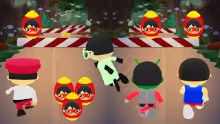 TAG WITH RYAN RADIOLOGIST VS TRACK STAR RYAN VS GREEN RYGLORB RYAN VS FIRE CHIEF RYAN EGG EDITION