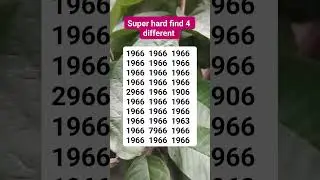Super hard find 4 different #riddle #brainteaser #search #find 