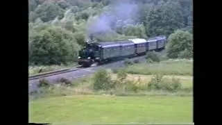 Mit 01 1066 zur Kahlgrundbahn und mit der dortigen Lok 6 am 04 07 92.