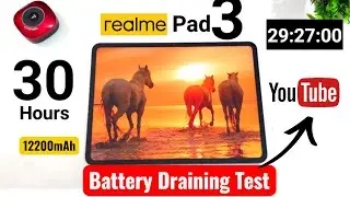 Realme Pad 3 Battery Draining Youtube Watching 🚀🚀🔥🔥🔥 #realmepad3 