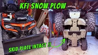 CForce 800 XC Gets ALUMINUM Skid PLATE SNOW PLOW Upgrade!