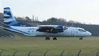 Rare & Historic Antonov An-26B Takes Off from Birmingham Airport (BHX)