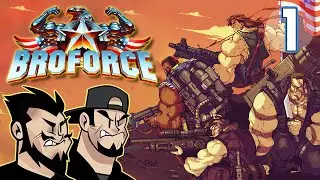 Broforce Lets Play: Brodown Babies - PART 1 - TenMoreMinutes