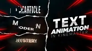 3 easy text animation  on kinemaster