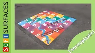 School Playground Surfaces Thermoplastic Markings
