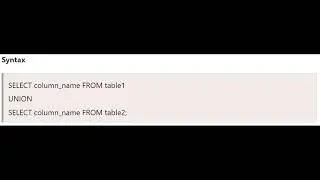 SQL Set-Operators|SQL|ETL|SQL Set Operations|
