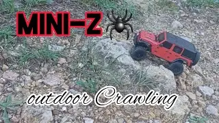 Mini-Z Red Spider 1/24 rc scale crawler . test exterieur français #modélisme