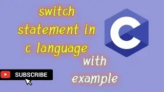 switch statement | complete switch statement | c language switch statment with example | #coding