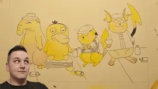Let's finally start painting, things are looking a little yellow