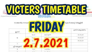 Victers Channel Timetable Today July 2 | Kite Victers First Bell Online Class Friday Victers Live