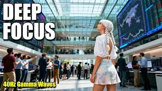 Trading Floor Ambience: 40Hz Gamma Waves for Deep Focus