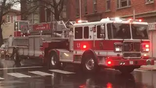 Reading Fire Department Engine 3 Brand New Ladder 1 & Rescue 1 Responding 4/28/18