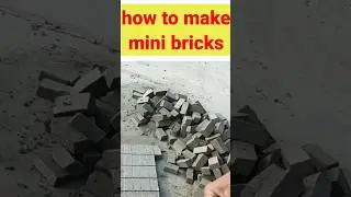 how to make mini bricks #civilengineering #construction #shorts