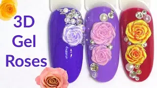 3D Gel Roses Nail Art Tutorial with Molding Gel