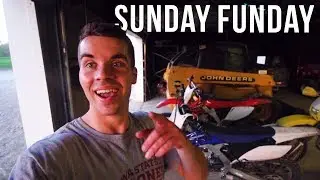 IT'S TIME TO CLEAR SOME NEW DIRTBIKE TRAILS W/ THE SKID LOADER....