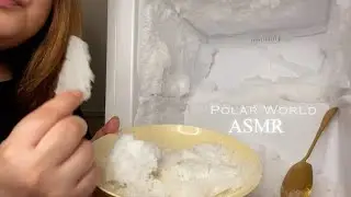 Ice Eating: Mimi Freezer Roof Frost & Top Section / Humidifier Frost Eating #iceeatingasmr