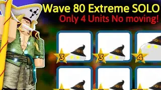 Wave 80 in Extreme Infinite | Lazy 4 Unit Gameplay | All Star Tower Defense