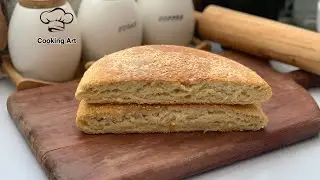 Turkish bread without oven.Be sure to make it,it's really great(subtitle)