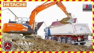 Hitachi ZX250-7 & Mercedes-Benz Sattelkipper, Waiblingen, 2024. #hitachiexcavator
