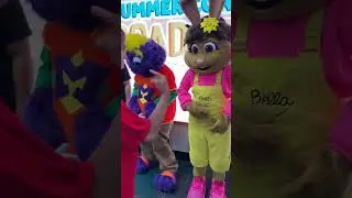 Chuck E. Cheese Bella B Bunny is so hungry .. asks for McDonalds #chuckecheese #McDonalds
