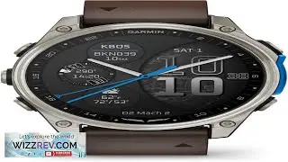 Garmin D2 Mach 2 47mm Touchscreen Aviator Smartwatch with GPS Moving Map