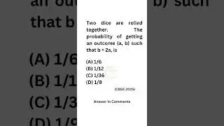CBSE Mathematics Probability PYQ #pyqs #cbse #maths #boardexam #class10 #study #probability #icse