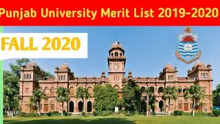 punjab univeristy merit list 2019-2020
