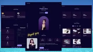 Create a Responsive Personal Portfolio Website Design using HTML CSS and JavaScript. Project Guy