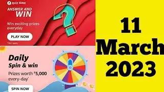 Amazon Quiz Today | Amazon Quiz Answers Today I 11 March 2023