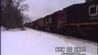 CSX Q621 in Lacona NY 12-28-2005