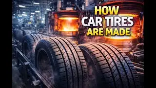 How Car Tires Are Made in a Factory | Full Production Line Tour in 4K
